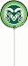 Colorado State Lollipals - 6 Green Apple Lollipops, Perfect for Students, Alumni, Tailgates, or Game Day!