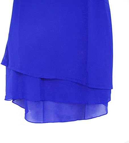 Cocobla Womens Round Neck Double Layer Chiffon Vest Tank Top