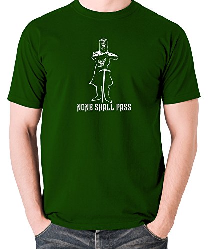 Monty Python and the Holy Grail - The Black Knight, None Shall Pass - Men's T Shirt