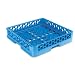 Carlisle RCB14 OptiClean Coffee Bowl/Decanter Rack, Polypropylene, 20.88" Length, 20.88" Width, 4.00" Height, Blue (Case of 6)