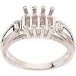 14K White Gold Mother's Ring - 4 Gemstone -- YOU CHOOSE THE COLORS!