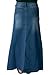 Denim Long Skirt - Stonewash - Full Length - Blue (SKIRT35)