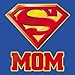 DC Comics Super Mom Shield - Superman Crop Sleeve Fitted Juniors T-Shirt