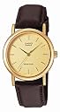 Casio - MTP-1261Q-9AEF - Montre Homme - Quartz Analogique - Cadran Doré - Barcelet Marron