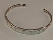White Opal Fashion Jewelry Bracelet - Sterling Silver - BR-0064