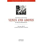 Lectures d'une oeuvre: Venus and Adonis de William Shakespeare book cover
