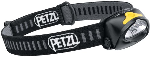 Petzl E47 PBY Tikka Plus Four-LED Headlamp, Black and Yellow
