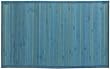 Laser Printed Split Bamboo 3' x 5' Cadet Blue Veranda Rug