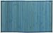 Laser Printed Split Bamboo 3' x 5' Cadet Blue Veranda Rug