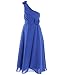 Fashion Plaza Girl's A-line One Shoulder Floor Length Long Flower Girl Dress K0032