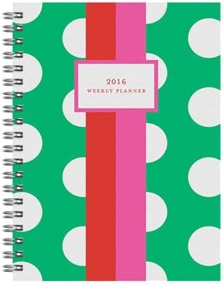 Sarah Pinto 2016 Weekly Planner - Polka Dot by Sarah Pinto