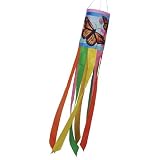 40 Fabric Outdoor Brilliance Monarch Butterfly Windsock