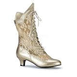 Gold Womens Victorian Shoe