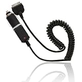 Produkt-Bild: Wicked Chili KFZ-Ladekabel f&uuml;r Apple iPhone / iPod / iPod Touch (1000mAh, 12V / 24V) schwarz