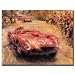 535-Sports Racing Car Gallery Wrapped 35 x 47 Canvas Art Vintage Style
