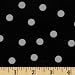 47'' Wide Oil Cloth Polka Dot Black/Grey Fabric By The Yard