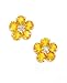 14k Gold Citrine & Diamond Earrings