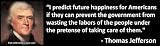 Sticker: "I predict future happiness for Americans if they can prevent the go...
