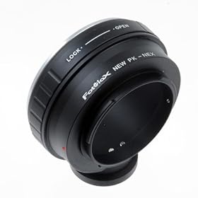 Fotodiox Lens Mount Adapter w Aperture Control -- Pentax K, Pk Lens to Sony E-series... by Fotodiox