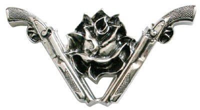 Buy Mens “Rose Guns” Gun Metal Belt Buckle