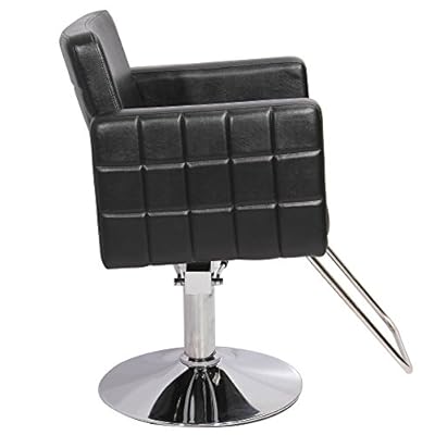 Generic Hydraulic Barber Chair Styling Chair Blcak Salon Furniture Equipment
