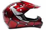 Youth Motocross ATV Dirt Bike MX Helmet Spiderman Red, Small