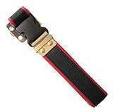 ワークタイム(work time) カラーソフトベルトワンタッチタイプ 38mm レッド PNB-238 R