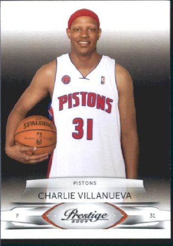 2009 /10 Panini Prestige Basketball Card # 58 Charlie Villanueva Detroit Pistons Mint Condition- Shipped In Protective Screwdown Display Case!