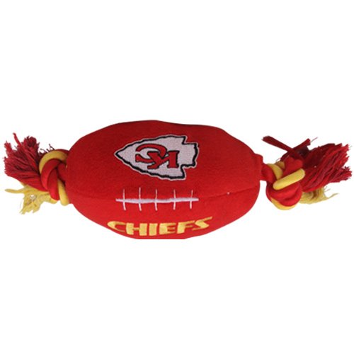Kansas City Chiefs Pet Football Rope Toy, 6-Inches long