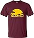 Go All Out Large Maroon Adult Elephants and Imperial Walker Across African Safari T-Shirt