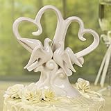 Image Ceramic Love Birds Wedding Cake Topper