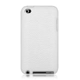 White Minisuit Touch Case - Silicone skin design cases for Apple iPod Touch 4g 4th Generation bonus screen protector + Minisuit LCD Cleaner