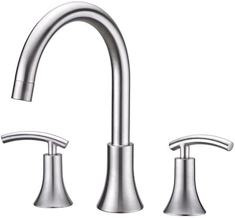 Ultra Faucets UF65103 Contemporary Collection Two-Handle Roman Bathtub Faucet, Brushed Nickel