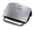 George Foreman 14181 Grill & Melt Silver with Sloped Grill Design and Vertical Storage