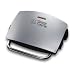 George Foreman 14181 Grill & Melt Silver with Sloped Grill Design and Vertical Storage