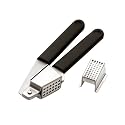 MIU Matte Stainless-Steel Garlic Press with Two Gauge Heads