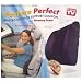 POSTURE PERFECT MASSAGING BACK SUPPORT CUSHION WITH MEMORY FOAM. YOUR SEAT SOLUTION.