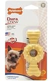 Nylabone Dura Chew Petit Chicken Flavored Textured Ring Bone Dog Chew Toy