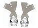1.04 cts Genuine Round White Topaz and Diamond Earrings - 14kt White or Yellow Gold
