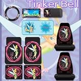 10 Pieces Tinkerbell Optical Tink Combo Front Rear Car Floor Mats Seat Covers Steering... by yupbizauto