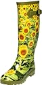 Playshoes Damen-Gummistiefel Sonnenblume