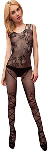 Sexy Fishnet Open Crotch Crotchless Corest Bodystocking Bodysuit Tights Lingerie