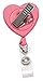 Specialist ID Heart Shaped Badge Reels with Alligator Clip for Nurses (Pack of Five) (Assorted)
