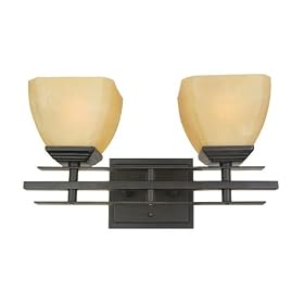Yosemite Home Decor 95592VB Half Dome 15.25-Inch 2-Light Bathroom Vanity, Venetian Bronze by Yosemite Home Decor