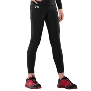 Under Armour Boys' ColdGear® Compression Legging Youth Large Black