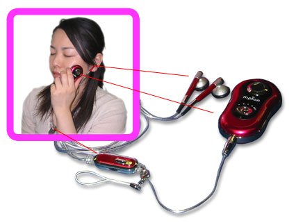 MP3プレーヤー付美顔器「mpion（エムピーイオン）」　