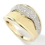Sterling Silver / 18K Rose or Yellow Vermeil Diamond Ring