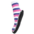 Ladies/Womens Striped Supersoft Lounge Wear Winter Slipper Socks