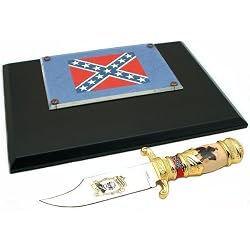 Confederate Robert E Lee Rebel Knife Civil War Plaque