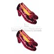 Ruby Slippers Stickers on Long Sheet